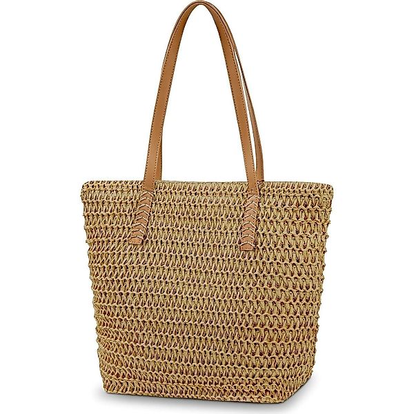 LuxusKollektion Strandtasche Strohtasche Strandtasche Damen Stroh günstig online kaufen