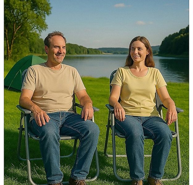 BruKa Campingstuhl 2er Set SUNNY SEAT faltbarer Klappstuhl, Faltstuhl Outdo günstig online kaufen