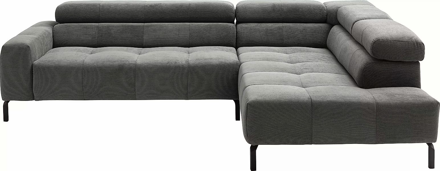 Places of Style Ecksofa »Cleveland, L-Form, incl. Kopfteilverstellung, Brei günstig online kaufen