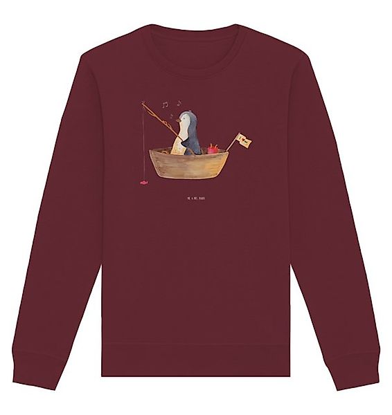 Mr. & Mrs. Panda Longpullover Größe XL Pinguin Angelboot - Burgundy - Gesch günstig online kaufen