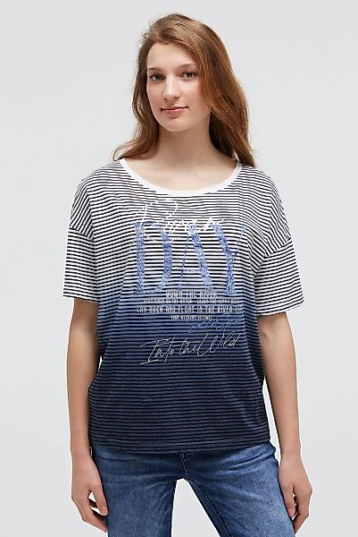 SOCCX Rundhalsshirt mit Farbverlauf günstig online kaufen