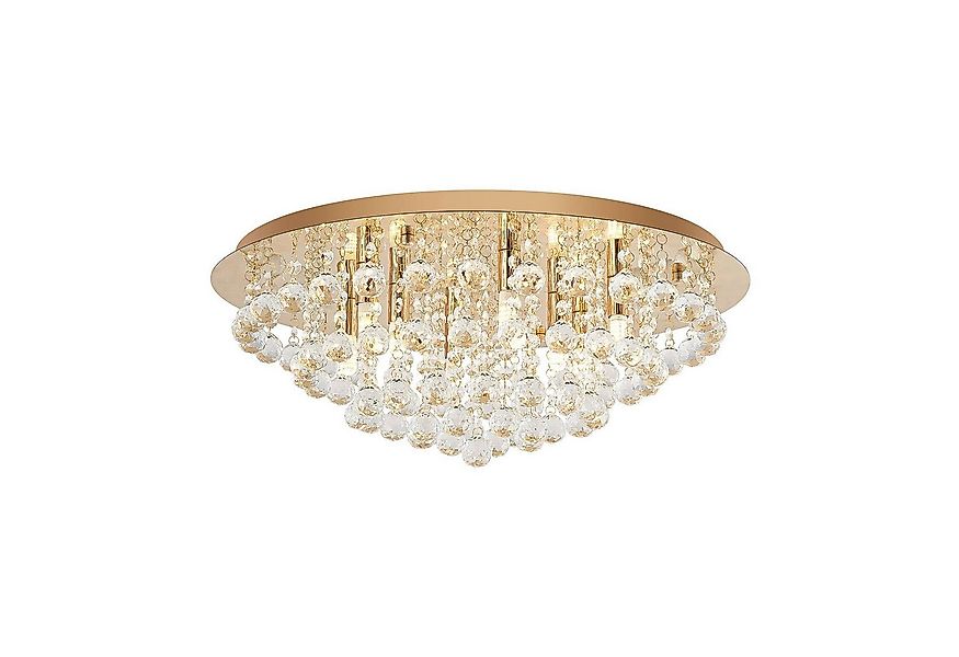 Lindby Deckenleuchten Gillion, Gold / Messing IP20, 8 x 8 W LED günstig online kaufen