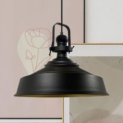 Bamyum Pendelleuchte Pendelleuchte Schwarz-Asletl Hängelampe Metall günstig online kaufen