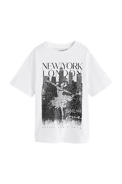 Next Print-Shirt Oversized Fit T-Shirt, Ballett-Grafik (1-tlg) günstig online kaufen