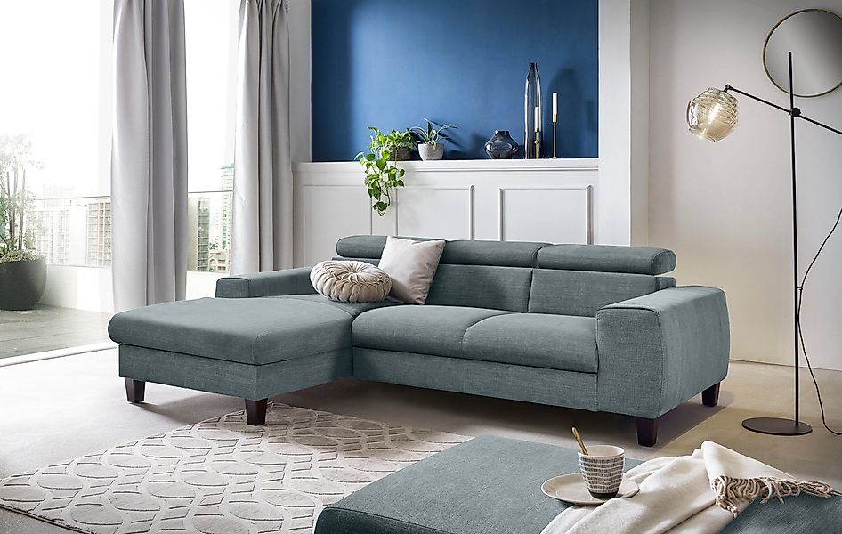 COTTA Ecksofa Morven L-Form mit Kopfteilverstellung, günstig online kaufen