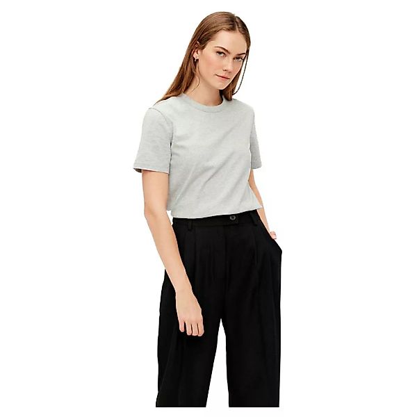 Yas Sarita Kurzärmeliges T-shirt L Light Grey Melange günstig online kaufen