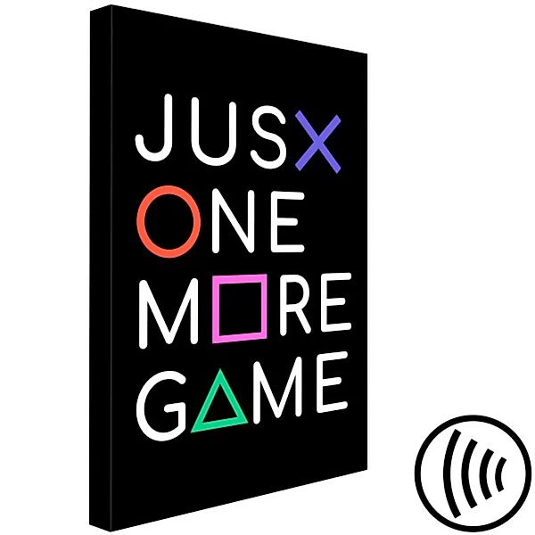 Bild auf Leinwand Just One More Game (1 Part) Vertical XXL günstig online kaufen