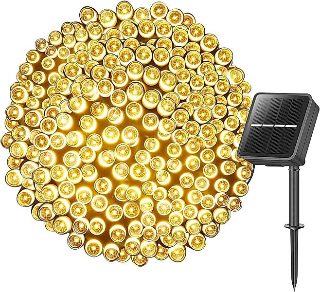 Tukrool LED-Lichterkette Solar-Lichterkette für den Außenbereich, günstig online kaufen