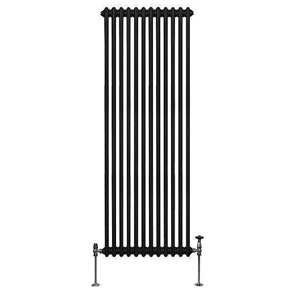 Monstershop Traditioneller 2 Spalten Heizkörper 1800 x 562 mm Schwarz günstig online kaufen