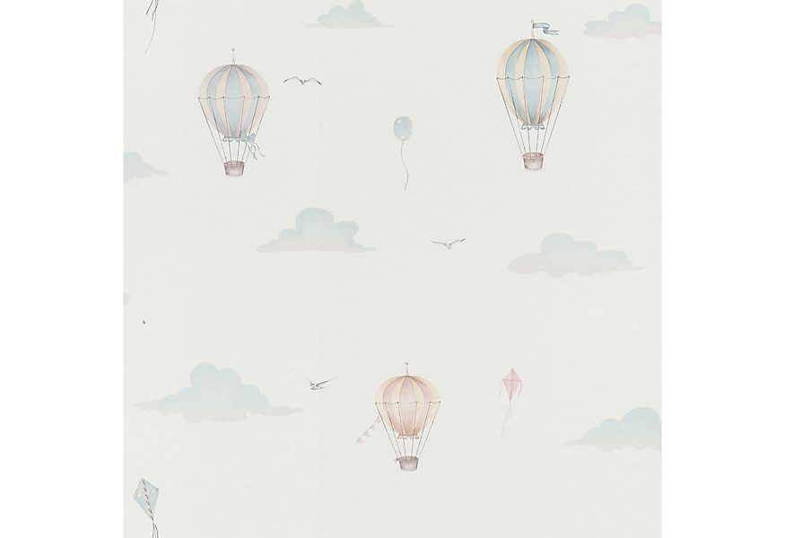 Rasch Vliestapete 302622 - Kinderzimmer-Tapete mit kleinen, bunten Heißluft günstig online kaufen