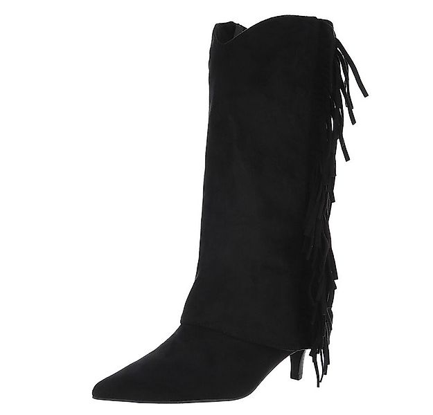 Ital-Design Fransige Damen Stiefeletten für Herbst und Winter Stiefel (9045 günstig online kaufen