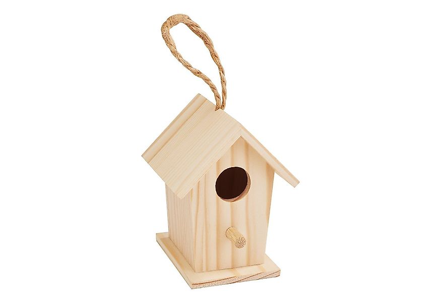 VBS Vogelhaus Miniatur Vogelhaus mit Aufhänger, Kiefernholz, 8cm günstig online kaufen