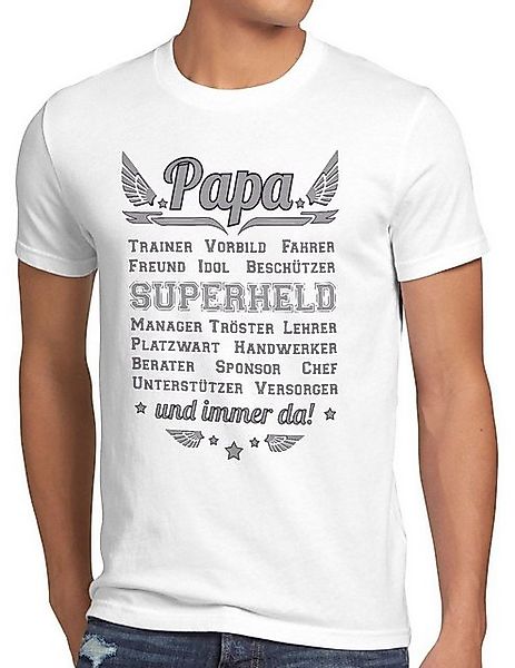 style3 T-Shirt Papa Vorbild Superheld und immer da! Vater Vatertag Spruch F günstig online kaufen