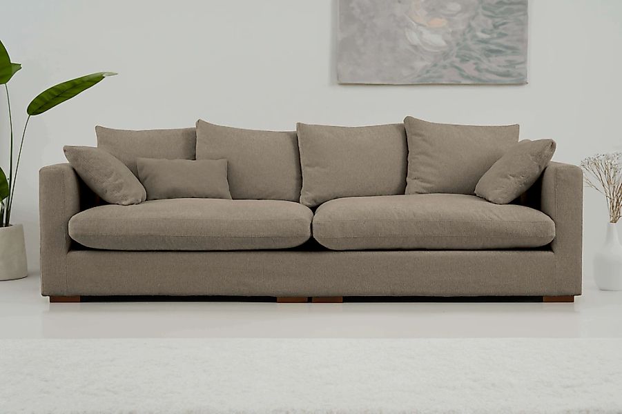 Home affaire Big-Sofa "Coray", extra weich und kuschelig, Füllung mit Feder günstig online kaufen