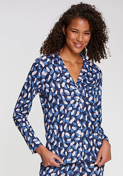 s.Oliver Pyjamaoberteil 1-teilig, mit schönem Alloverdruck günstig online kaufen