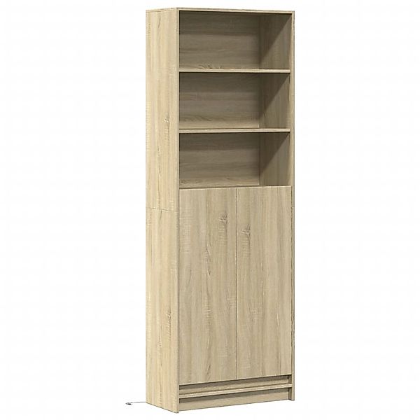 vidaXL Highboard mit LED-Beleuchtung Sonoma-Eiche 69x32,5x200 cm 3307907 günstig online kaufen