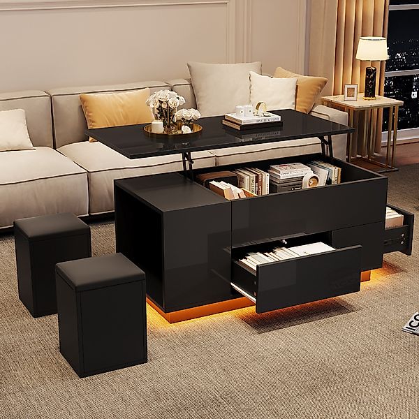 MODFU Couchtisch Hydraulisch höhenverstellbarer Couchtisch mit günstig online kaufen