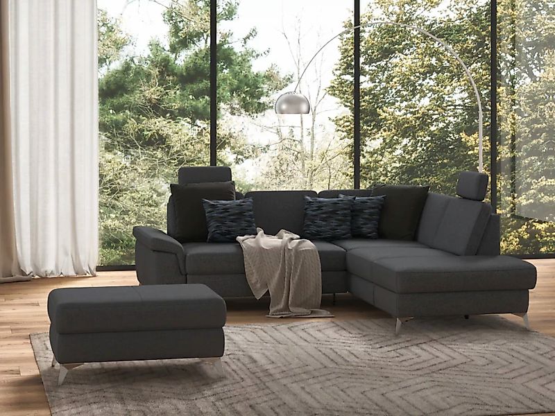 sit&more Ecksofa "Padua L-Form", inklusive Sitztiefenverstellung, Armteilfu günstig online kaufen