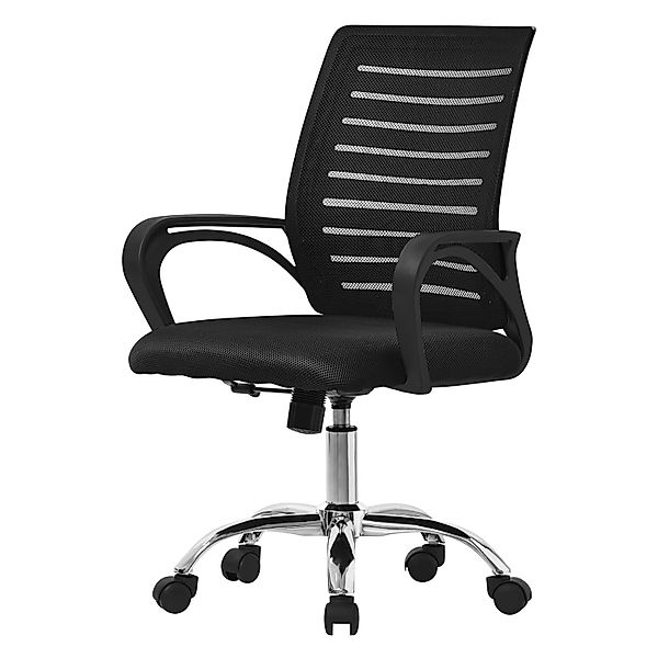 ML-Design Bürostuhl Ergonomisch Schwarz Höhenverstellbarer Drehstuhl günstig online kaufen