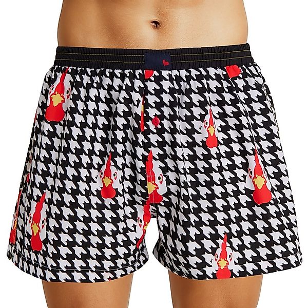 Unabux Boxershorts Schwarz & Weiß mit Motiv günstig online kaufen