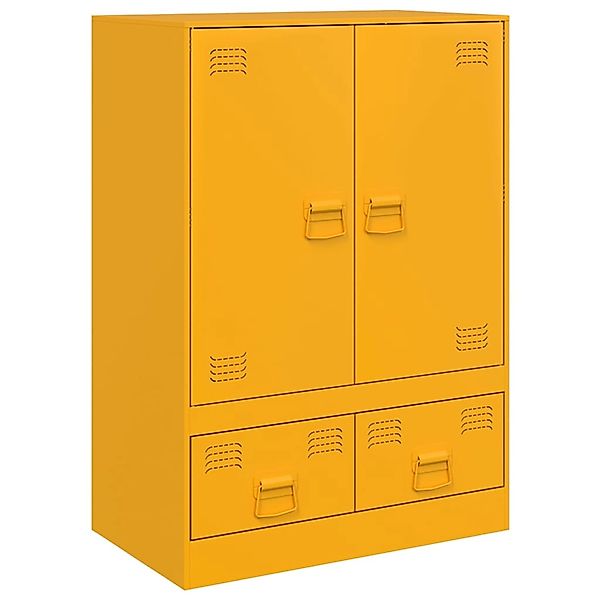 vidaXL Highboard Senfgelb 67x39x95 cm Stahl 841808 günstig online kaufen