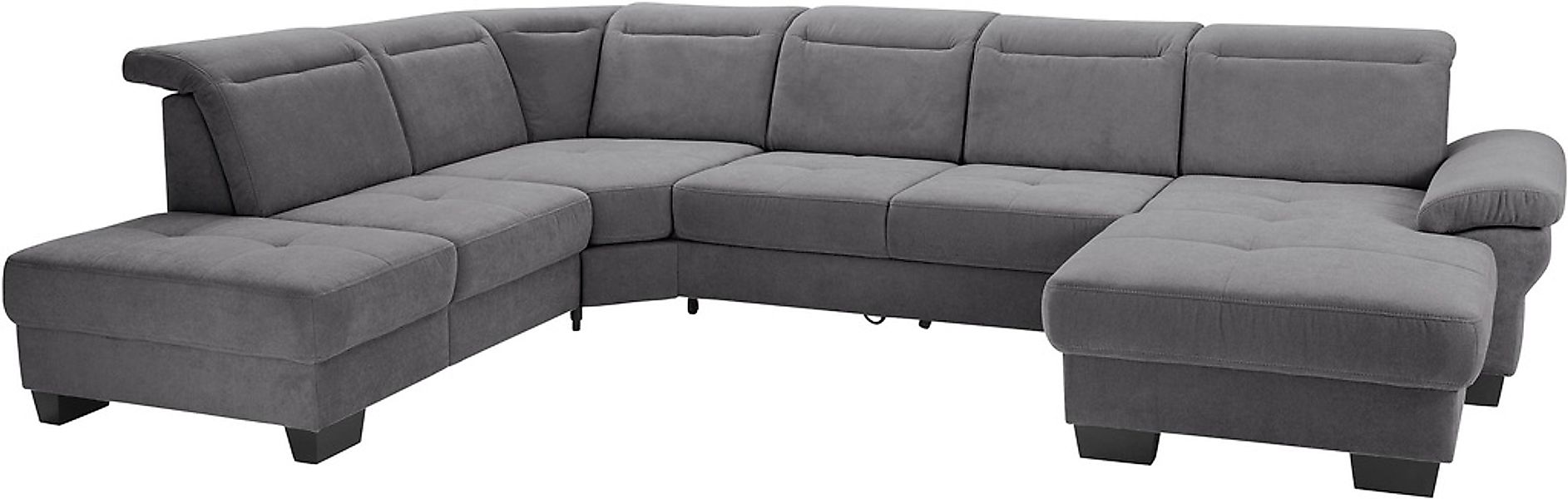 Home affaire Wohnlandschaft "Cornwall U-Form" inkl. Sitztiefenverstellung, günstig online kaufen