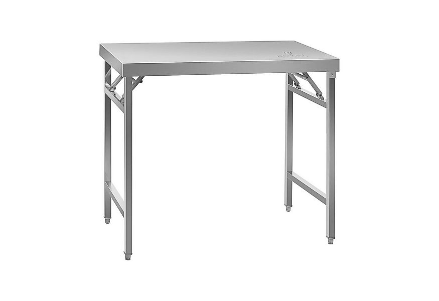 Royal Catering Arbeitstisch 60 x 100cm Edelstahltisch Klapptisch höhenverst günstig online kaufen