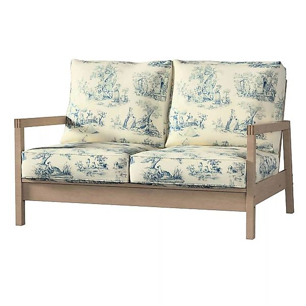 Bezug für Lillberg 2-Sitzer Sofa, creme- blau, Sofahusse, Lillberg 2-Sitzer günstig online kaufen