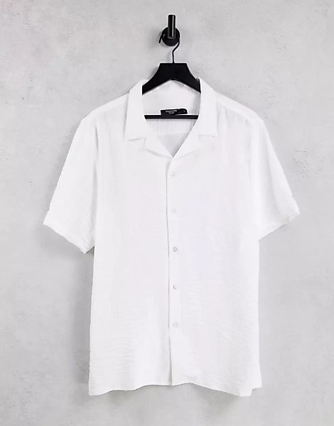Bolongaro Trevor – Kurzärmliges, schmal geschnittenes Hemd aus Krepp mit Re günstig online kaufen