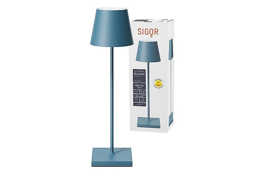 SIGOR LED Tischleuchte Akku-Tischleuchte, Dimmbar, LED fest integriert, War günstig online kaufen