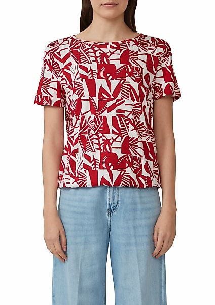 s.Oliver Print-Shirt, im O-Shape mit Cut-out günstig online kaufen