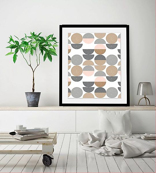 queence Bild "Punkte", Abstrakt-Kunst-Figuren, HD Premium Poster-Druck inkl günstig online kaufen