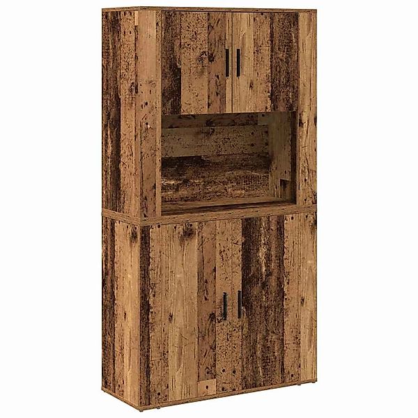 vidaXL Highboard Altholz 80 x 33 x 150 cm Holzwerkstoff 3334336 günstig online kaufen