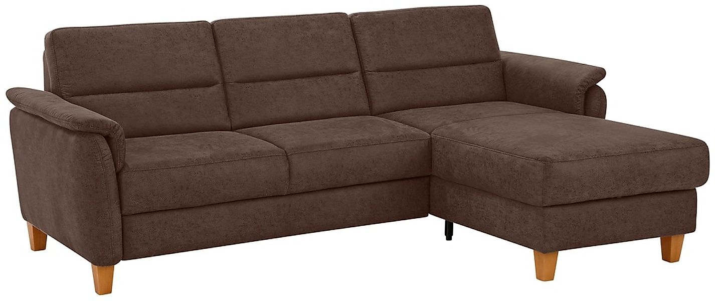 Home affaire Ecksofa "Palmera L-Form, B: 244 cm" optional Bettfunktion & Be günstig online kaufen