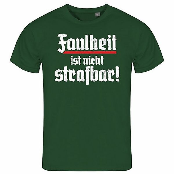 deinshirt Print-Shirt Herren T-Shirt Faulheit ist nicht strafbar Funshirt m günstig online kaufen