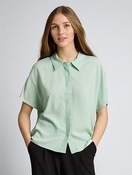 TOM TAILOR Denim Kurzarmbluse Blusen & Shirts Bluse aus Viskose günstig online kaufen