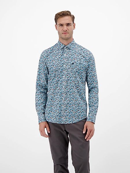 LERROS Langarmhemd, mit grafischem Muster günstig online kaufen