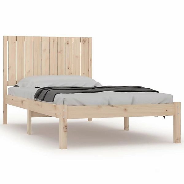 vidaXL Bett Massivholzbett ohne Matratze 100x200 cm Kiefernholz günstig online kaufen