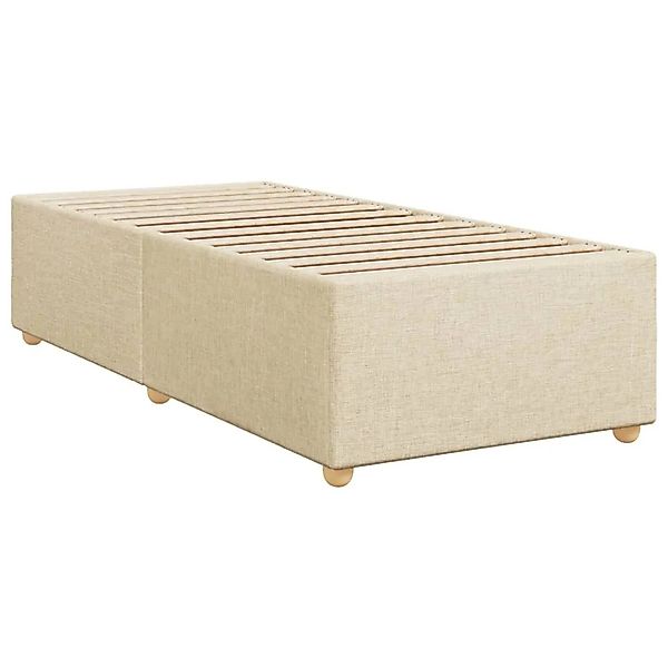 vidaXL Bettgestell ohne Matratze Creme 80x200 cm Stoff 3284692 günstig online kaufen