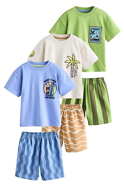 Next Pyjama Kurze Schlafanzüge, 3er-Pack (6 günstig online kaufen