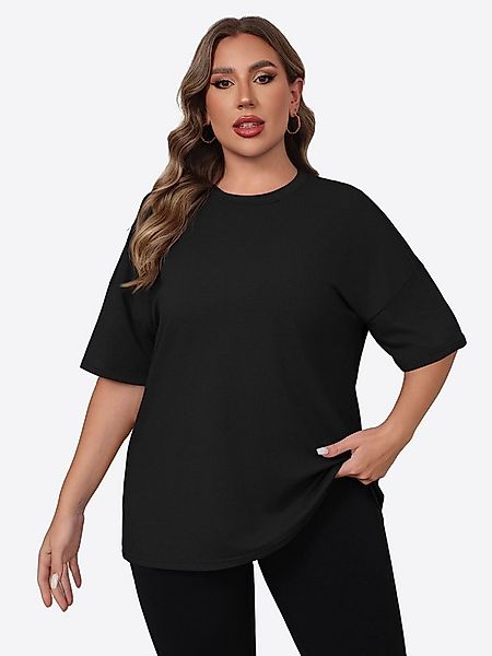 Imily Bela T-Shirt Damen Kurzarm Bluse in großen Größen (Packung, 1-tlg., 1 günstig online kaufen