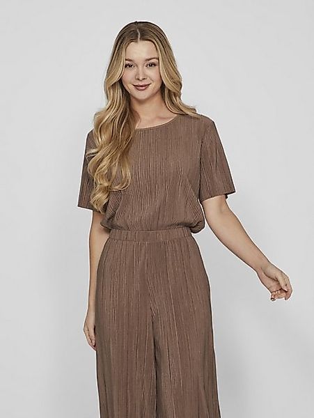 Vila T-Shirt VILA Satin Blusen Halbarm Basic VIPLISA VIPLISA O-NECK S/S TOP günstig online kaufen