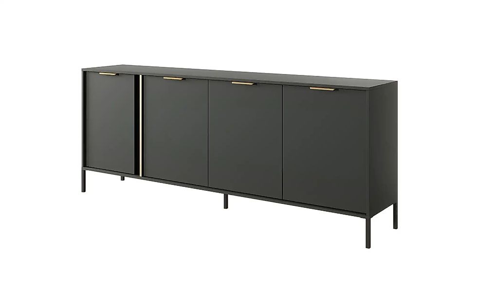 Sideboard  Lars ¦ schwarz ¦ Maße (cm): B: 202,9 H: 81,4 Kommoden & Sideboar günstig online kaufen