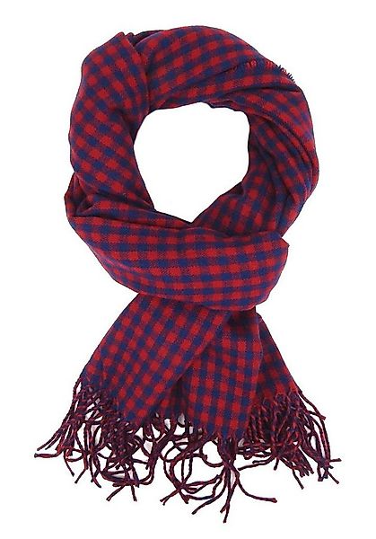 Ella Jonte Modeschal, rot blau Karo-Design Herbst- Winterschal günstig online kaufen