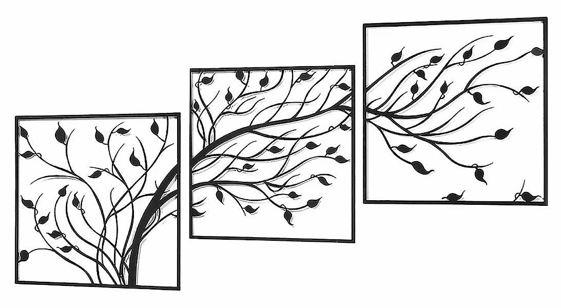 locker Wanddekoobjekt "Wandbild WOOD dreiteilig" günstig online kaufen