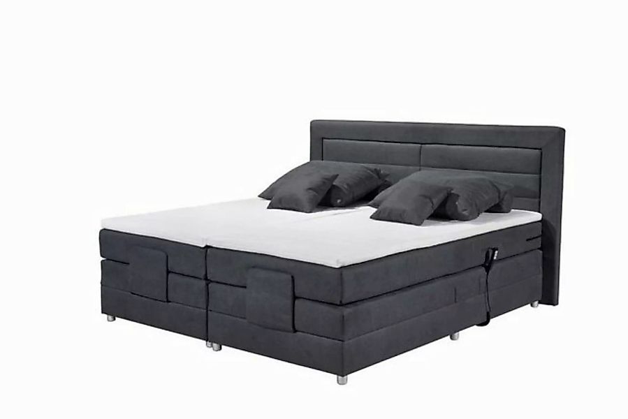 ED EXCITING DESIGN Boxspringliege (160 x 200 cm, Saba), Grau günstig online kaufen