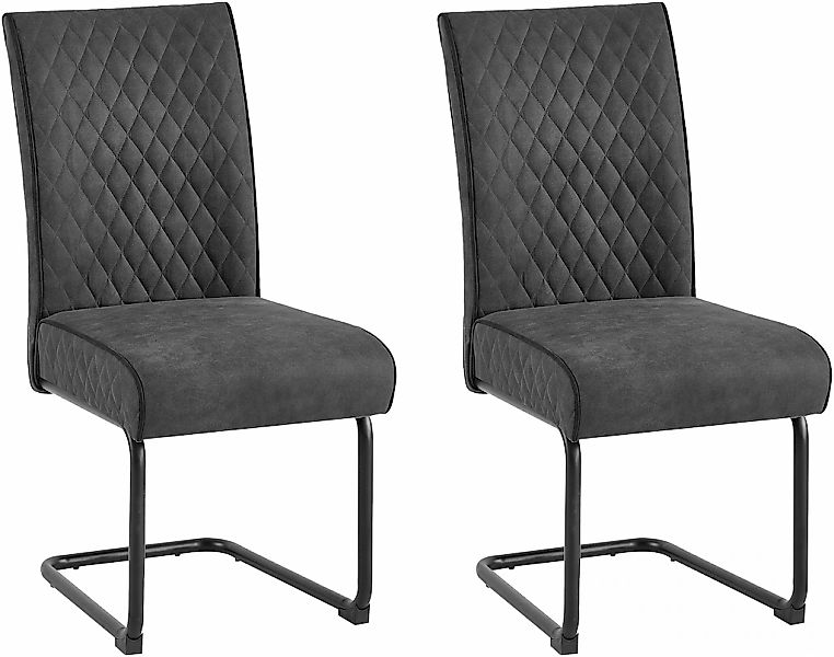 byLIVING Freischwinger "Maria-XXL 2er-Set" (Set) 2 Stk.mit gemütlicher Fede günstig online kaufen