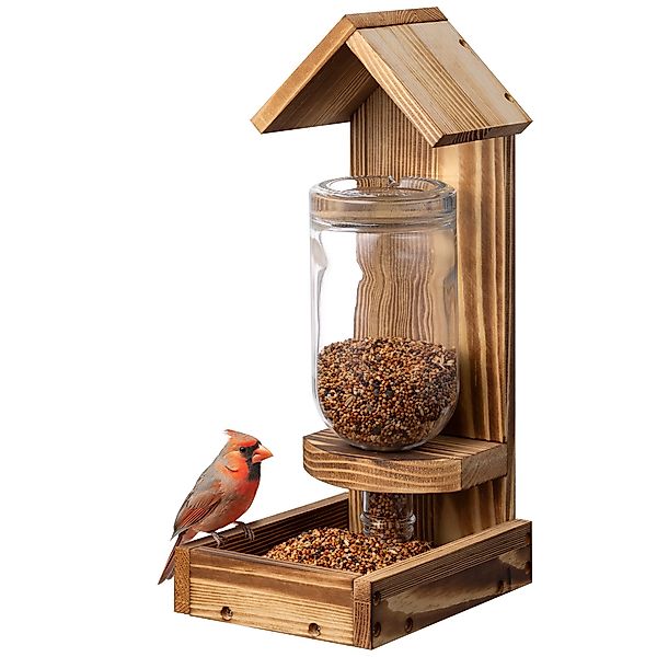 Navaris Futterautomat Vogelhaus - Futterspender mit günstig online kaufen