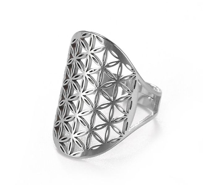 Saraswati Fingerring Ring "Blume des Lebens" günstig online kaufen