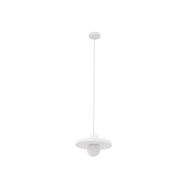 Lindby Pendelleuchte Nielson 10031092 Modern in Weiß aus GipsTon 1-flammig günstig online kaufen